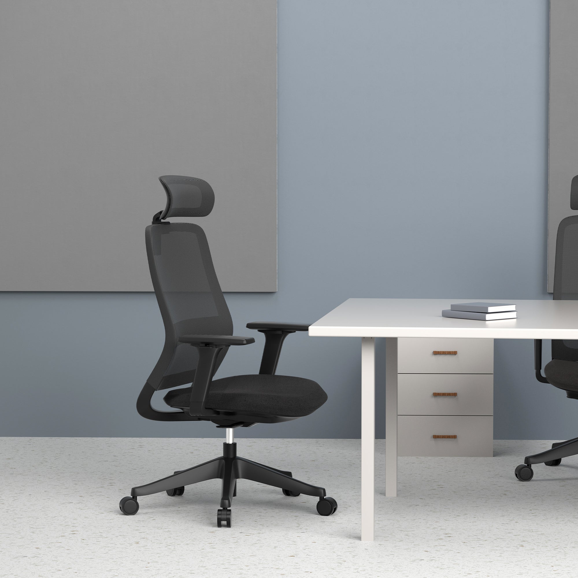 Carlie High Back Molded Foam Seat Ergonomic Office Chair In Black 6