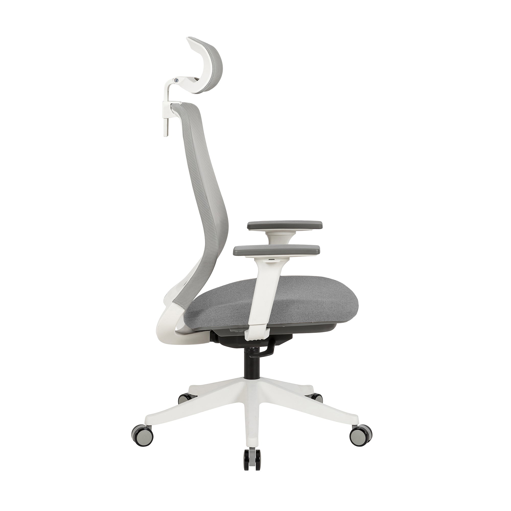 Carlie High Back Molded Foam Seat Ergonomic Office Chair In Grey 3