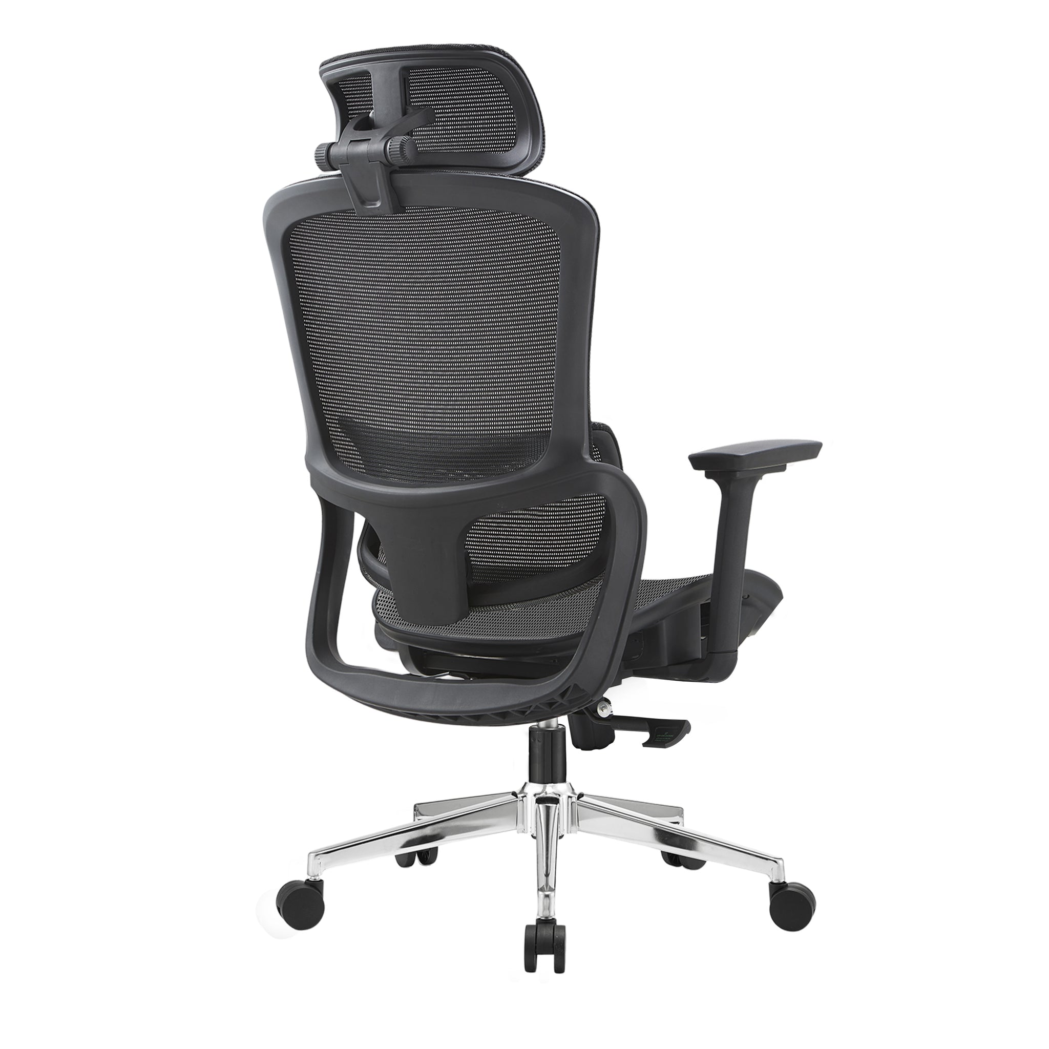Elena High Back Full Mesh Ergonomic Office Chair In Black 3