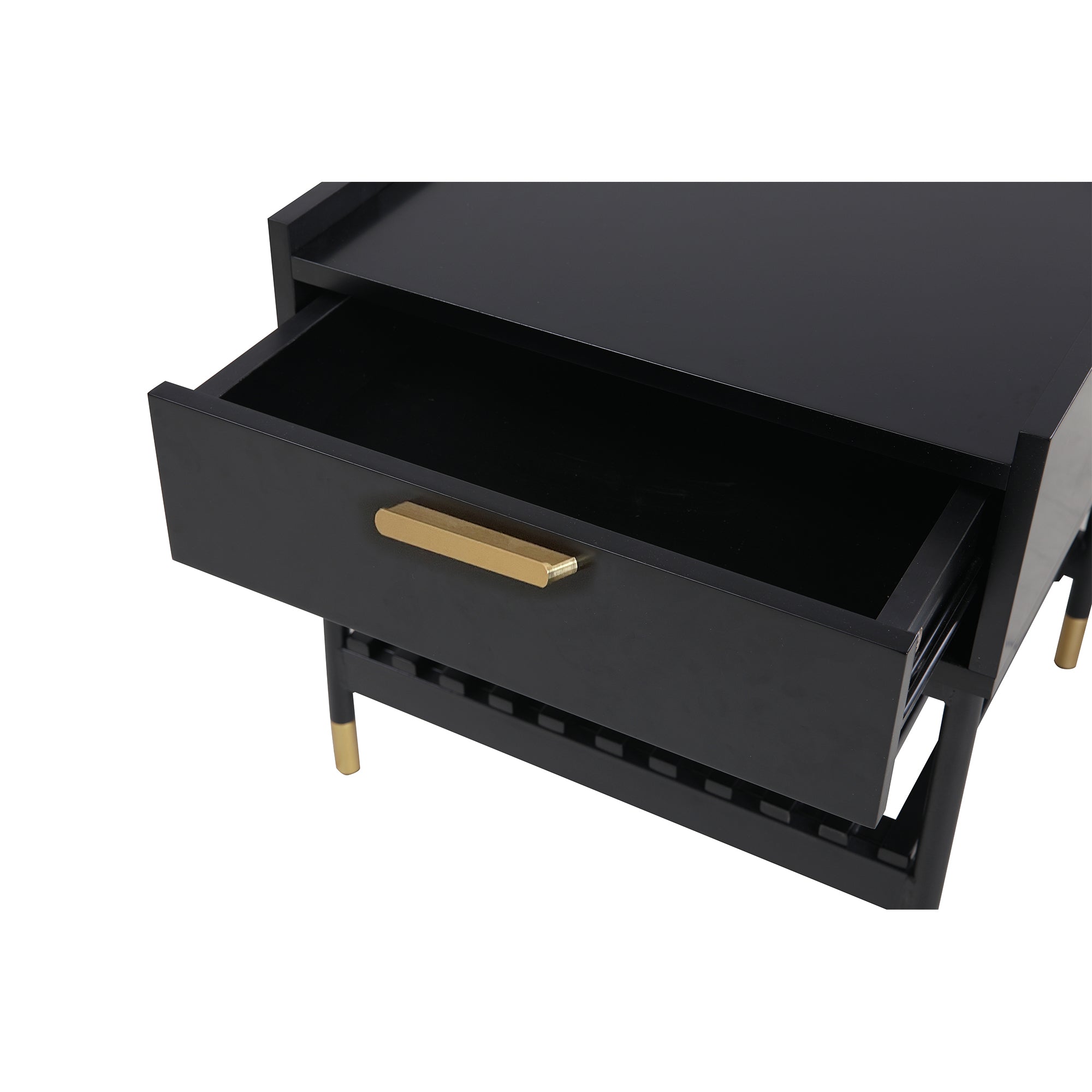 ALCONA Night Stand In Matte Black 3