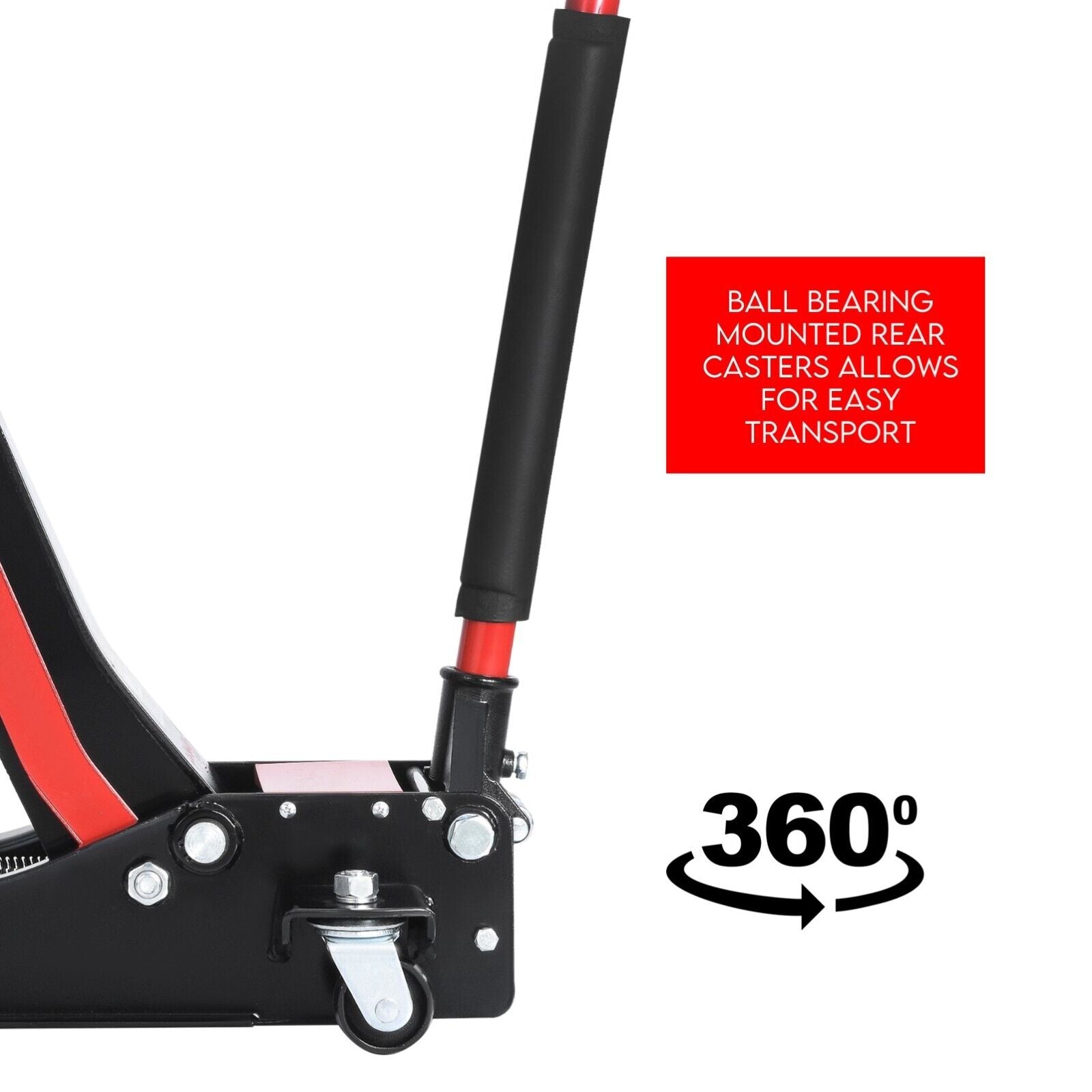 Hydraulic Floor Jack 3T Trolley Low Profile Car Track Quick Lifting 75-500mm 6
