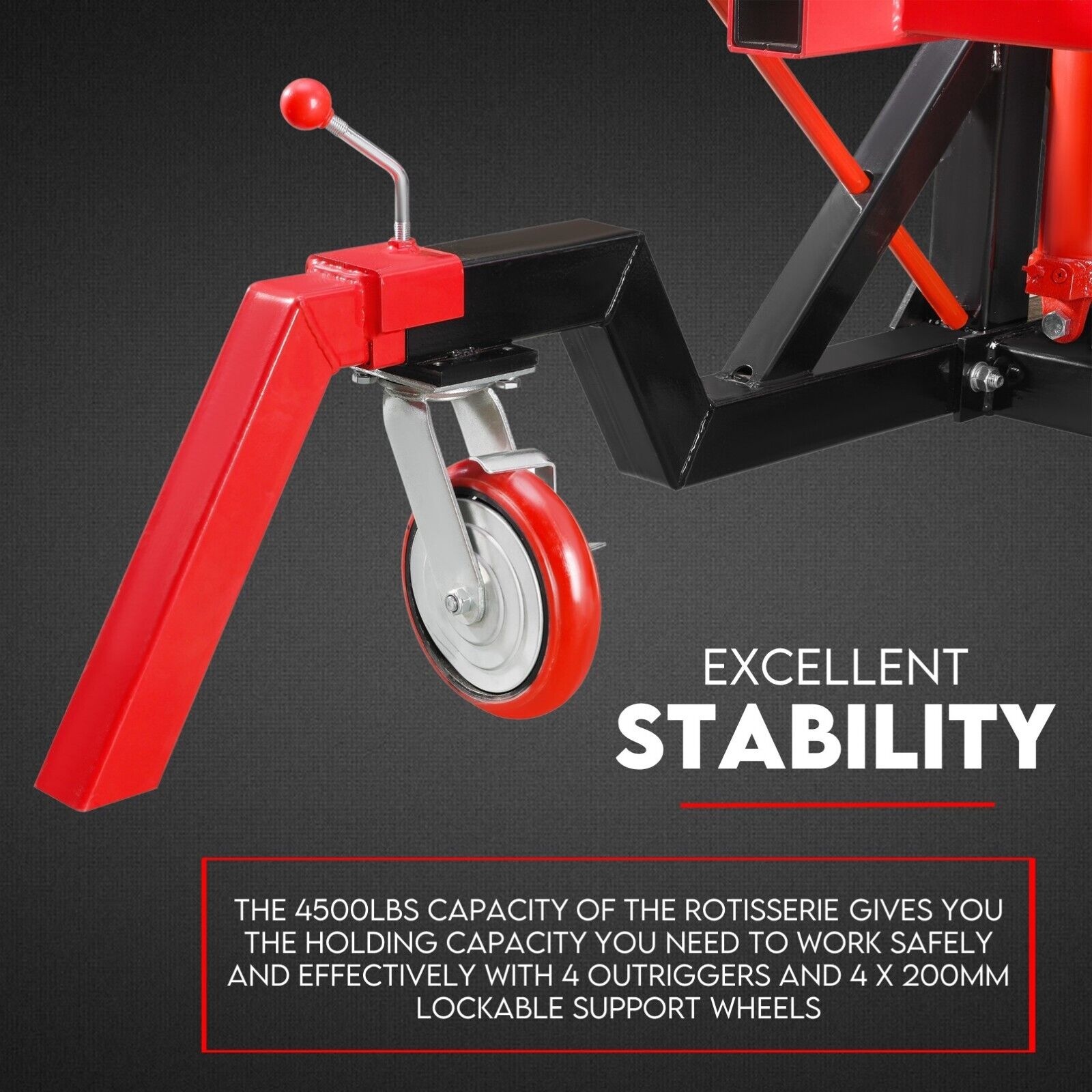 Car Rotisserie Hydraulic Auto Body Frame Boat Repair Restoration 4500LBS 3