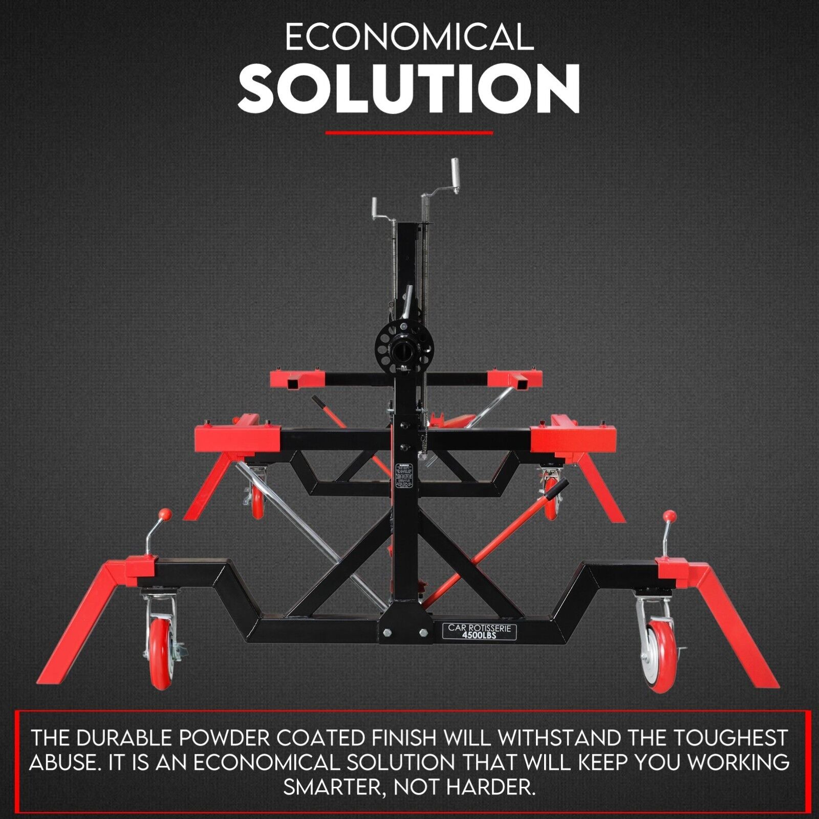 Car Rotisserie Hydraulic Auto Body Frame Boat Repair Restoration 4500LBS 9