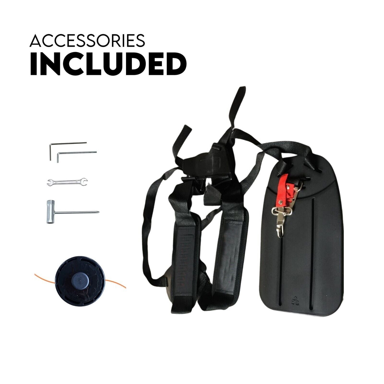 4 STROKE Curved Split Shaft Line Trimmer Garden Lawn Whipper Snipper 7