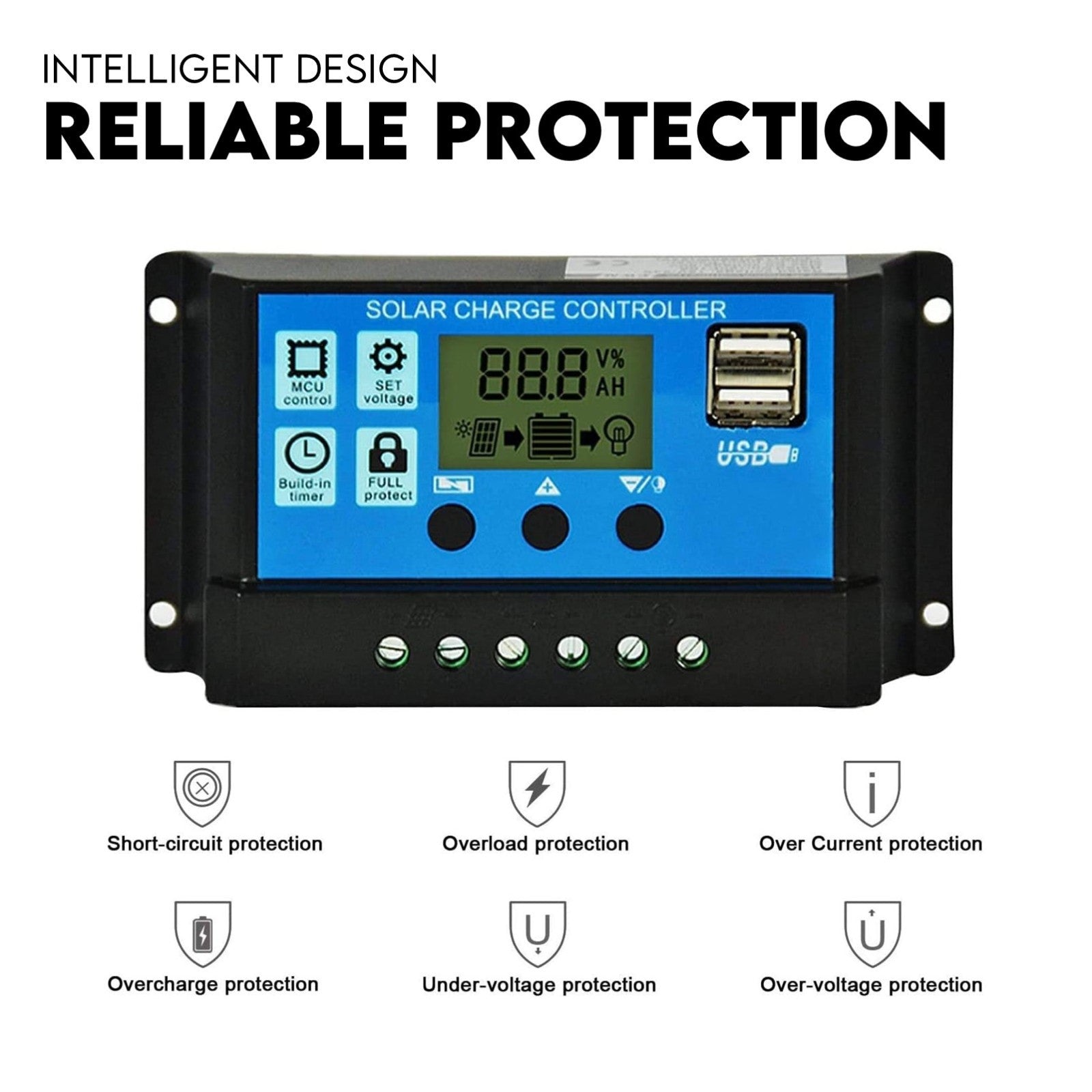 Double Swing Gate Opener Automatic Full Solar Power Kit Remote Control 3