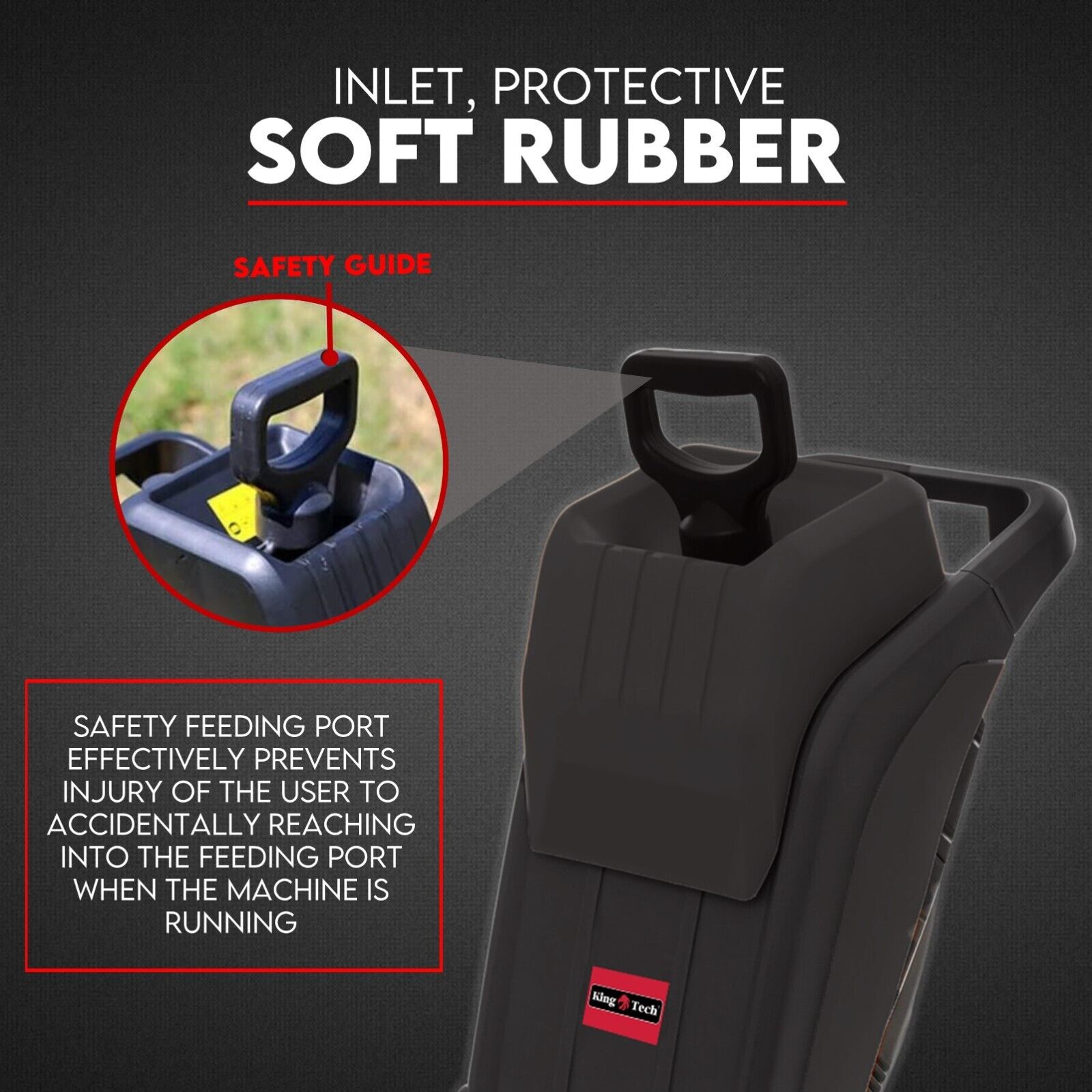 2500W Electric Garden Mulcher Shredder Portable Wood Chipper on Wheels w/ bag 3