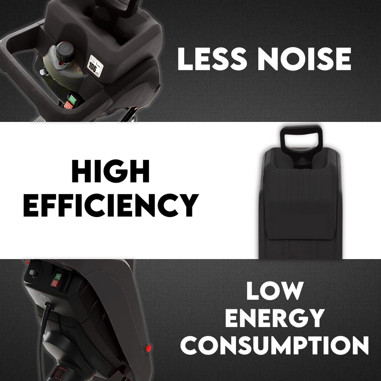 2500W Electric Garden Mulcher Shredder Portable Wood Chipper on Wheels w/ bag 6