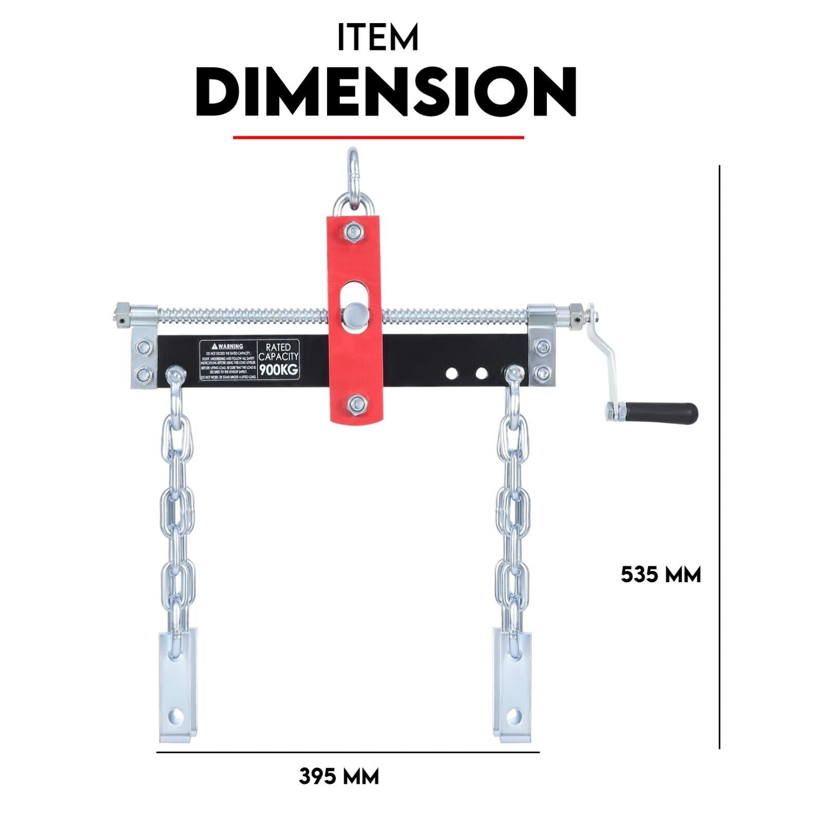 Engine Leveler Balancer 907kg Load Shop Crane Hoist Chain Lift Loading Leveller 3