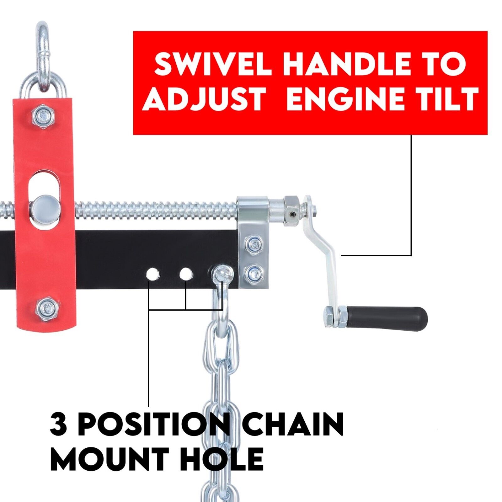 Engine Leveler Balancer 907kg Load Shop Crane Hoist Chain Lift Loading Leveller 4