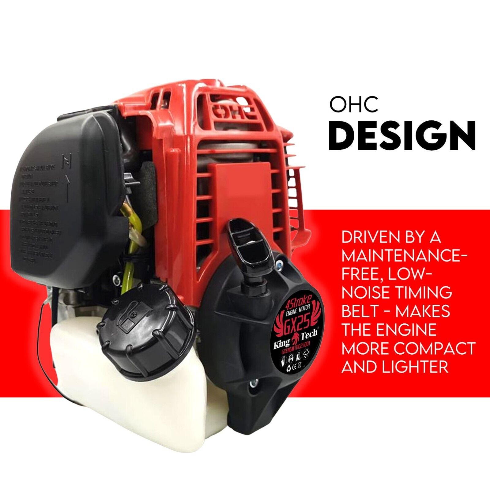 4 Stroke Engine Motor for Brushcutter Trimmer Brush Cutter Honda GX25 Replace 4