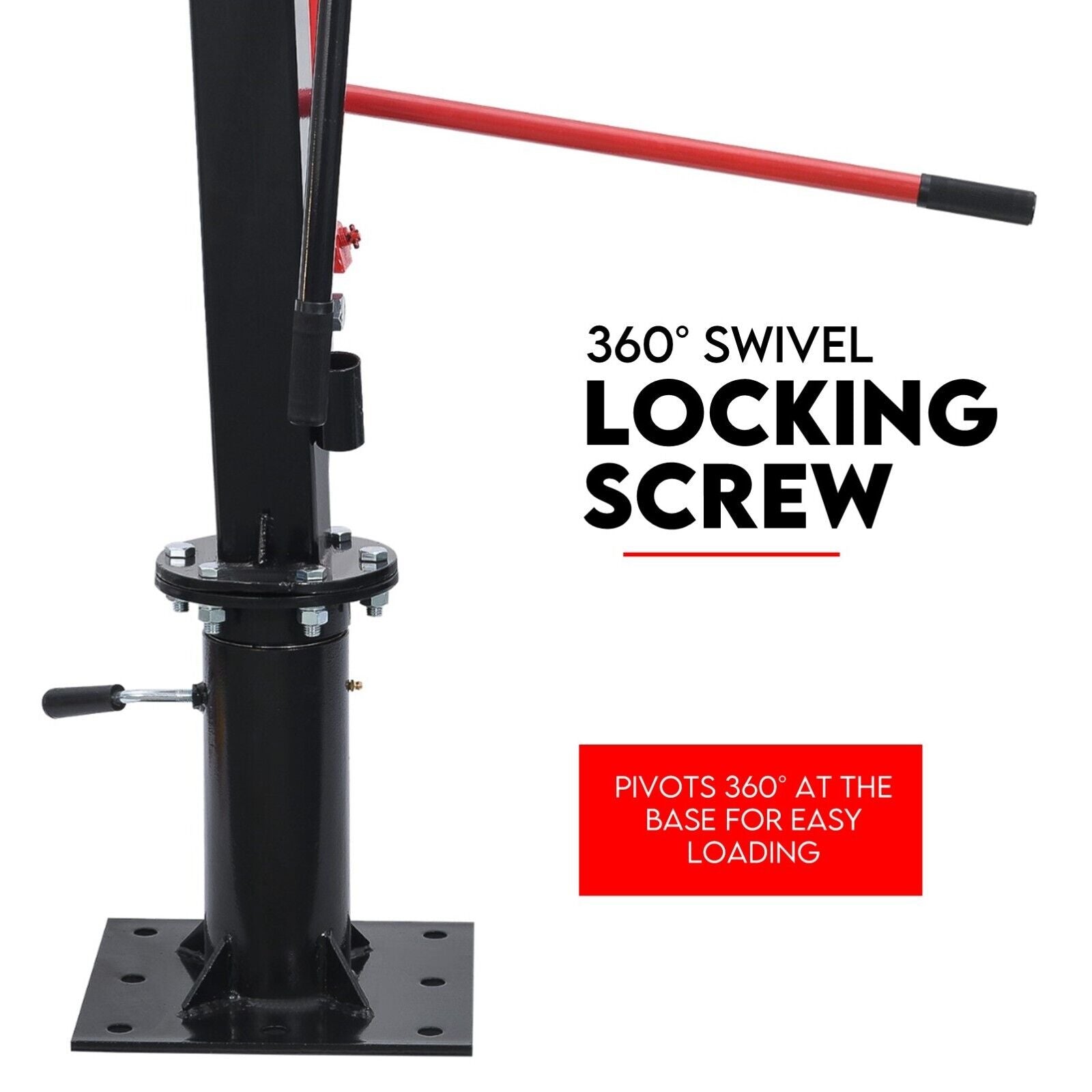 900kg Swivel Hydraulic Crane Hoist 12V Electric Jack 6