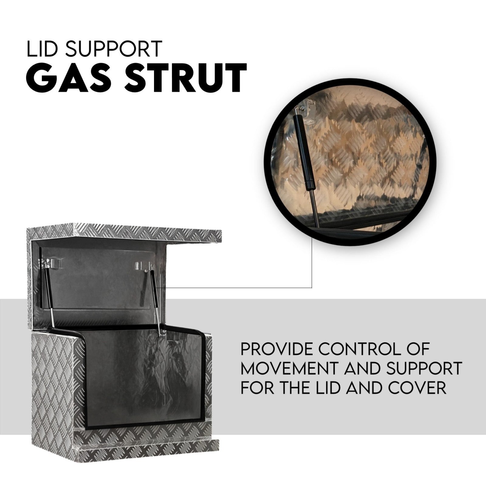 Aluminium Toolbox Ute Tool box Generator Trailer Truck Canopy 615x400x500 4