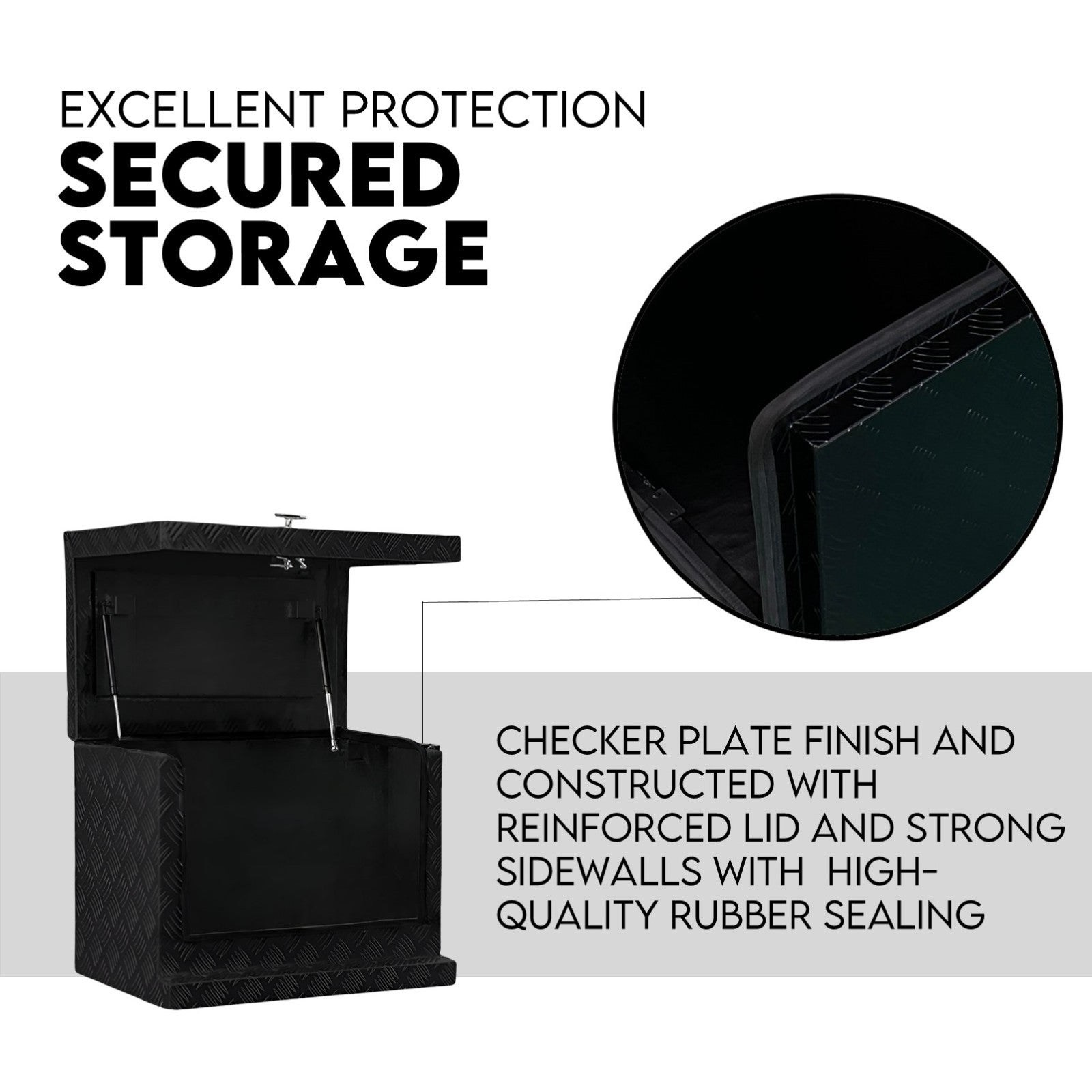 Aluminium Toolbox Ute Tool box Generator Trailer Canopy 620x400x500 3