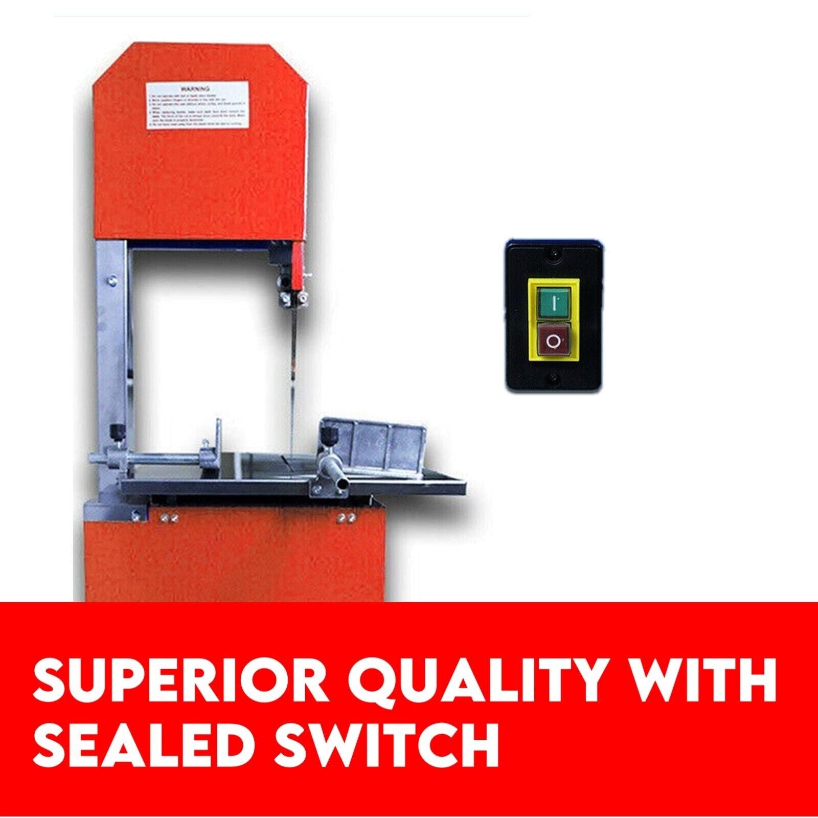 Meat Cutting Band Saw 10" meat mincer Bandsaw Sausage Filler Slicer Grinder 6