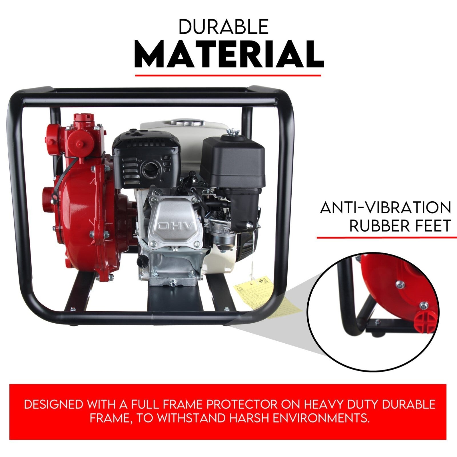 Fire Fighting Petrol Water Pump GP200 TWIN IMPELLER WITH A HONDA ENGINE 5