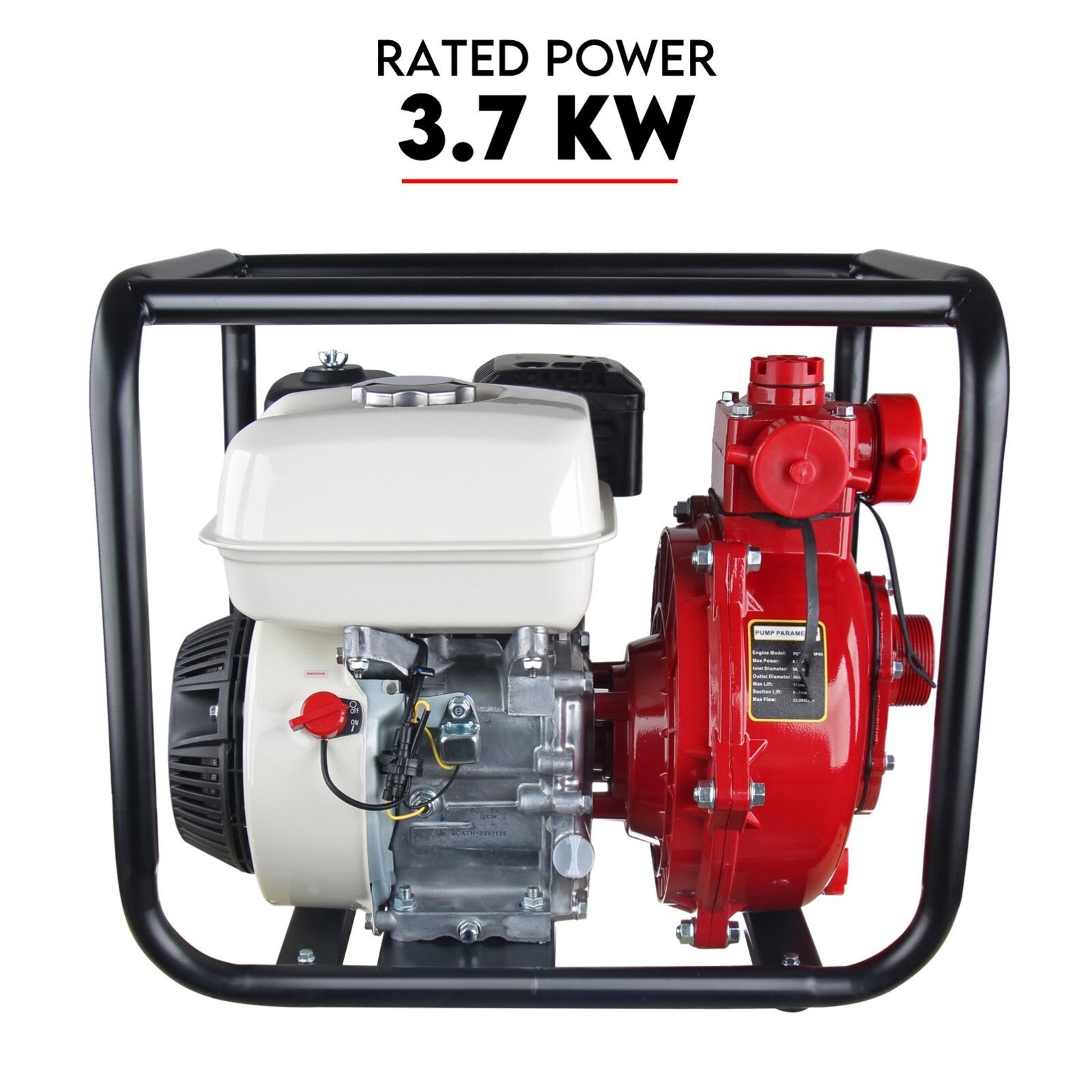 Fire Fighting Petrol Water Pump GP200 TWIN IMPELLER WITH A HONDA ENGINE 8
