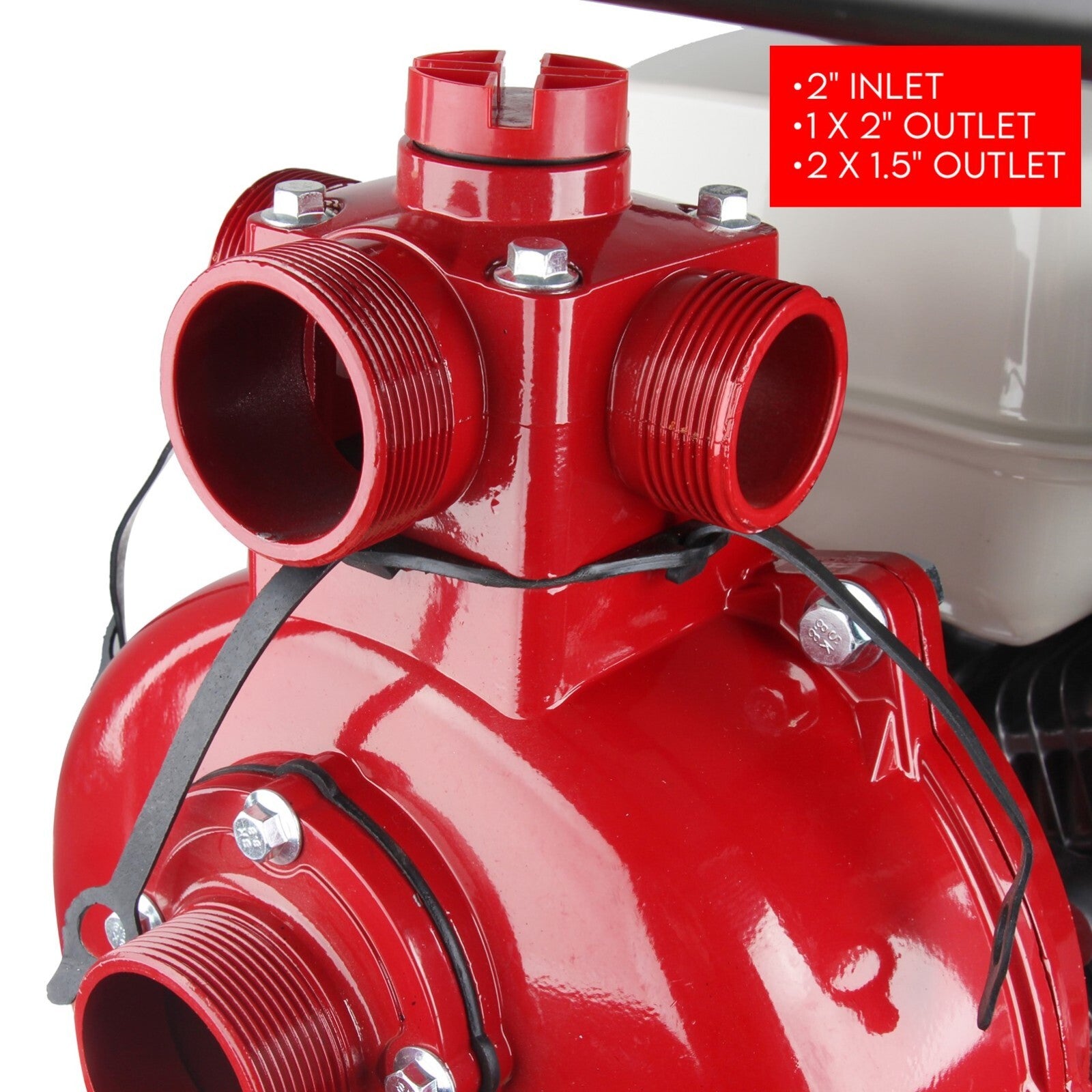 Fire Fighting Petrol Water Pump GP200 TWIN IMPELLER WITH A HONDA ENGINE 9