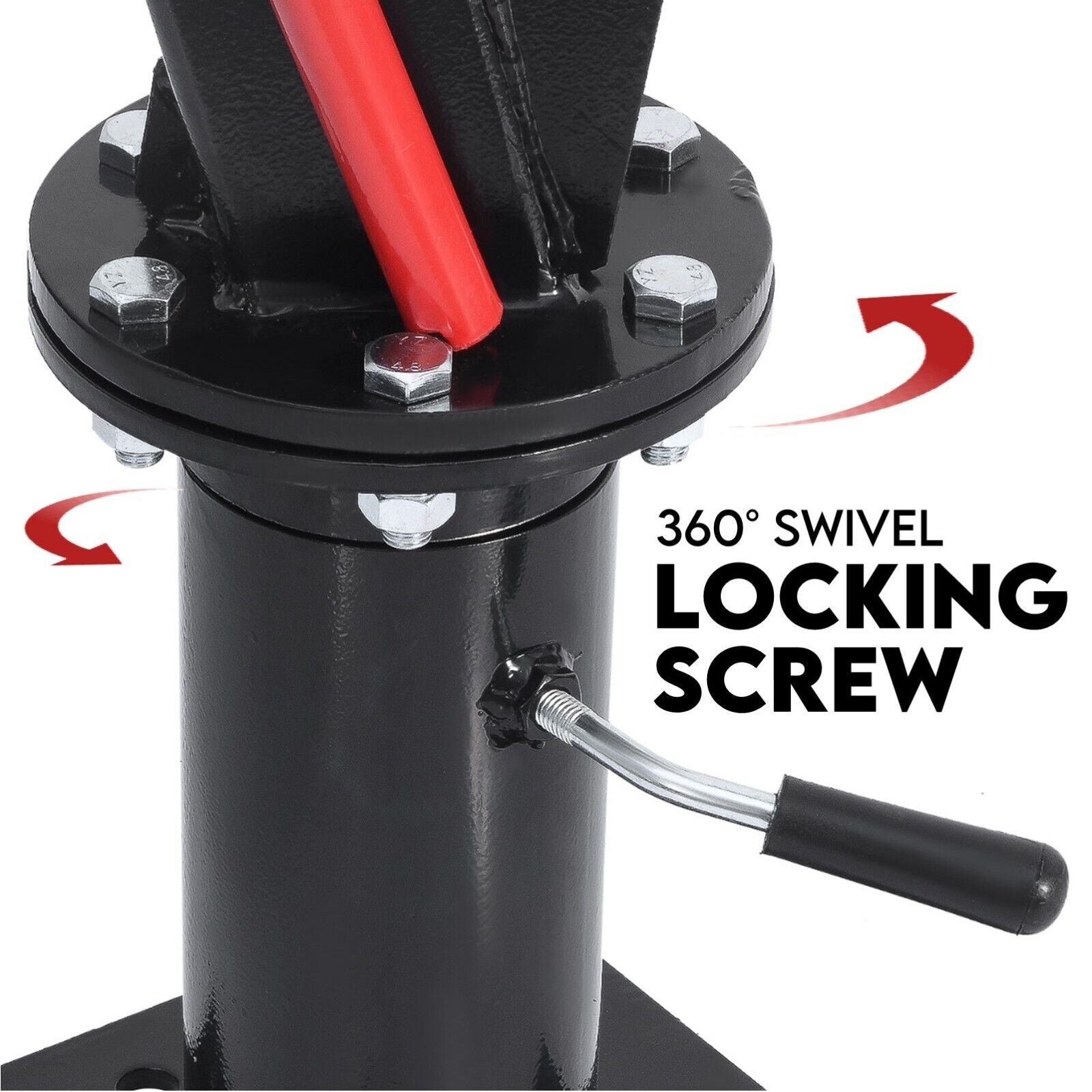 Hydraulic Crane 900kg Pickup Swivel Ute Truck Trailer Lift Hoist Winch Haul 4