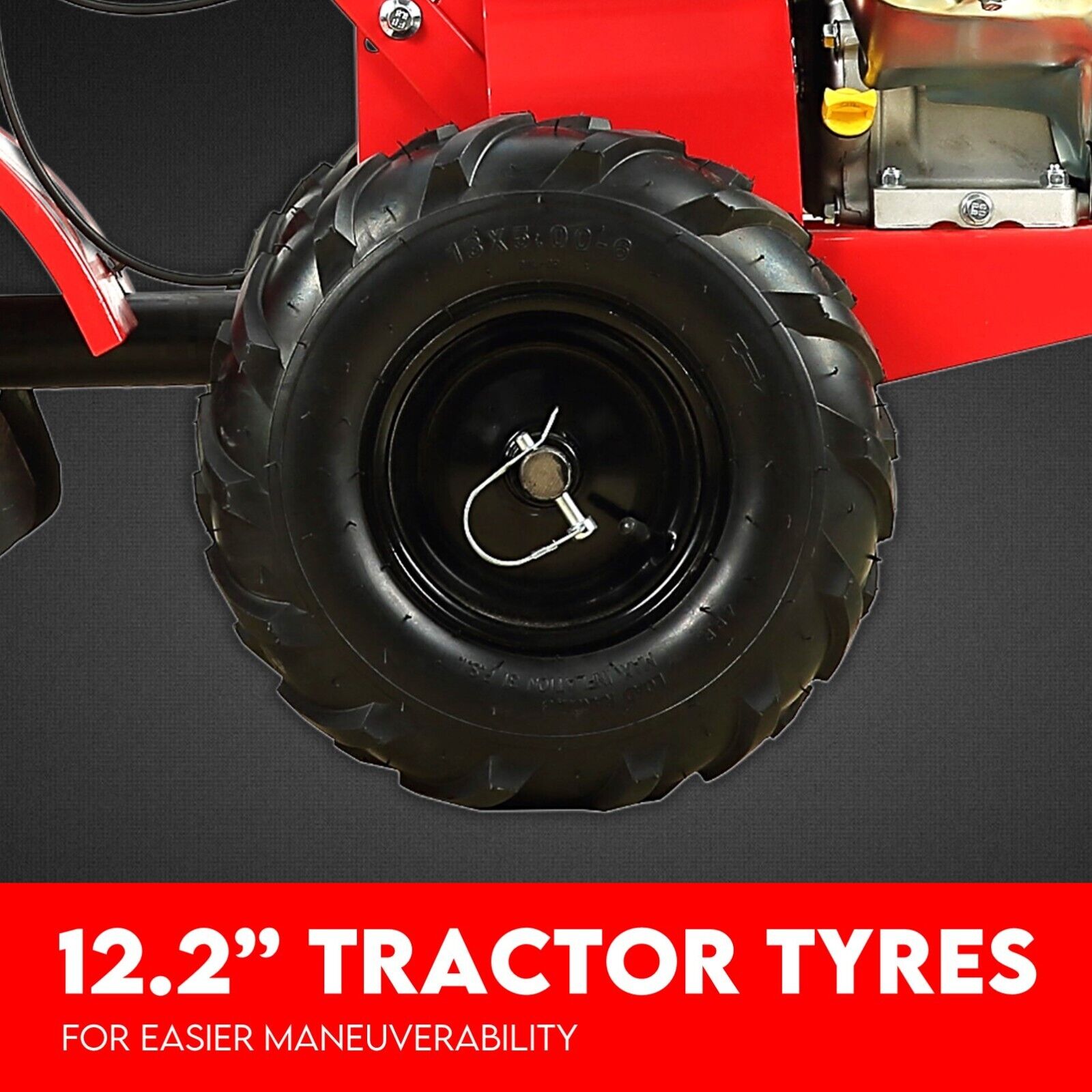 212CC Tiller Cultivator 4 Blades Rotating Tines Power Rotary Hoe Handheld 9