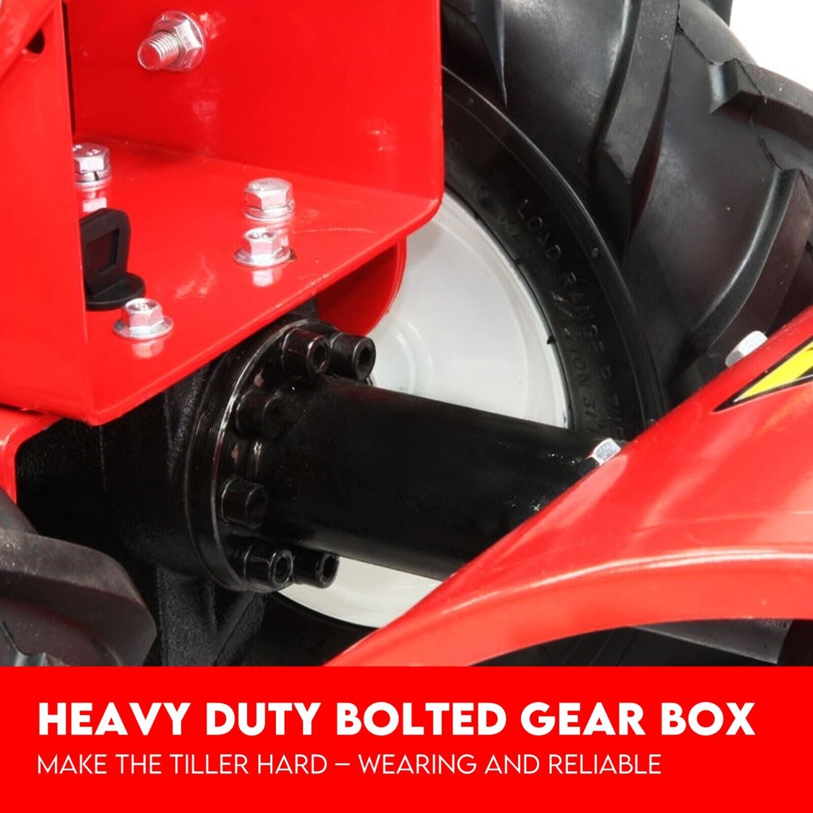 212CC Tiller Cultivator 4 Blades Rotating Tines Power Rotary Hoe Handheld 10