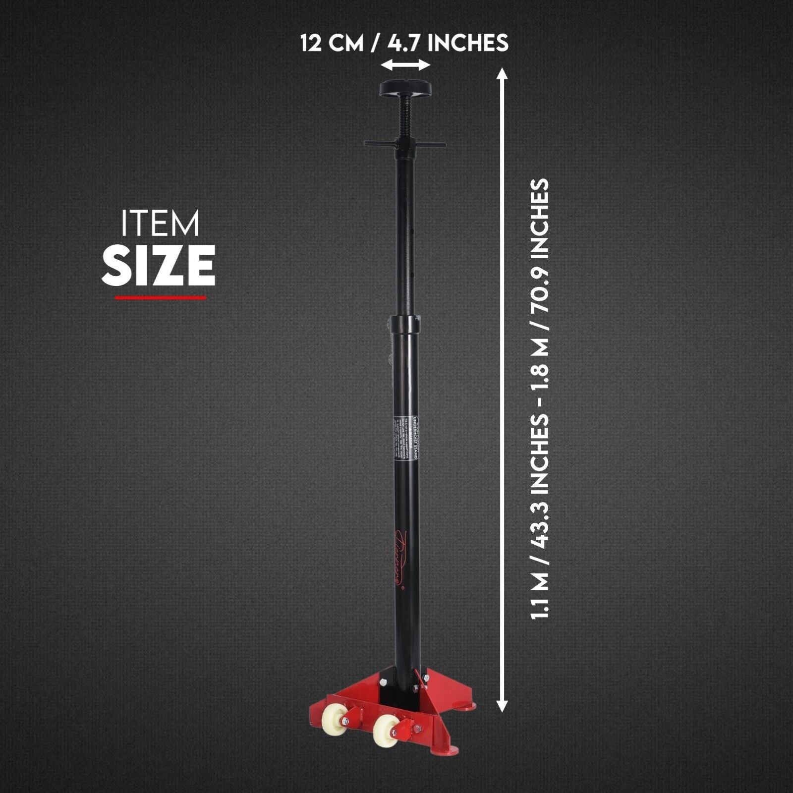 HIGH UNDER CAR SUPPORT STAND TALL AXLE JACK SUPPORT UNDER HOIST STAND LIFTER RAM 3