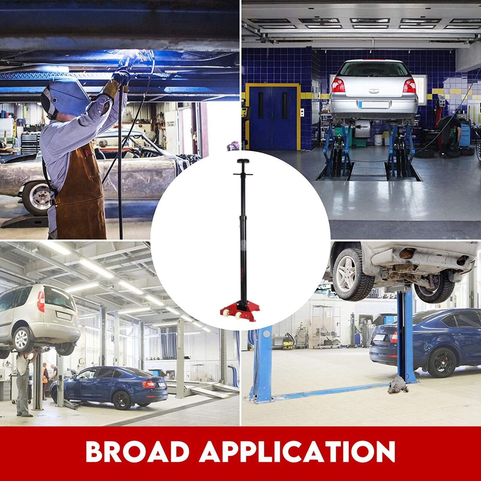 HIGH UNDER CAR SUPPORT STAND TALL AXLE JACK SUPPORT UNDER HOIST STAND LIFTER RAM 8