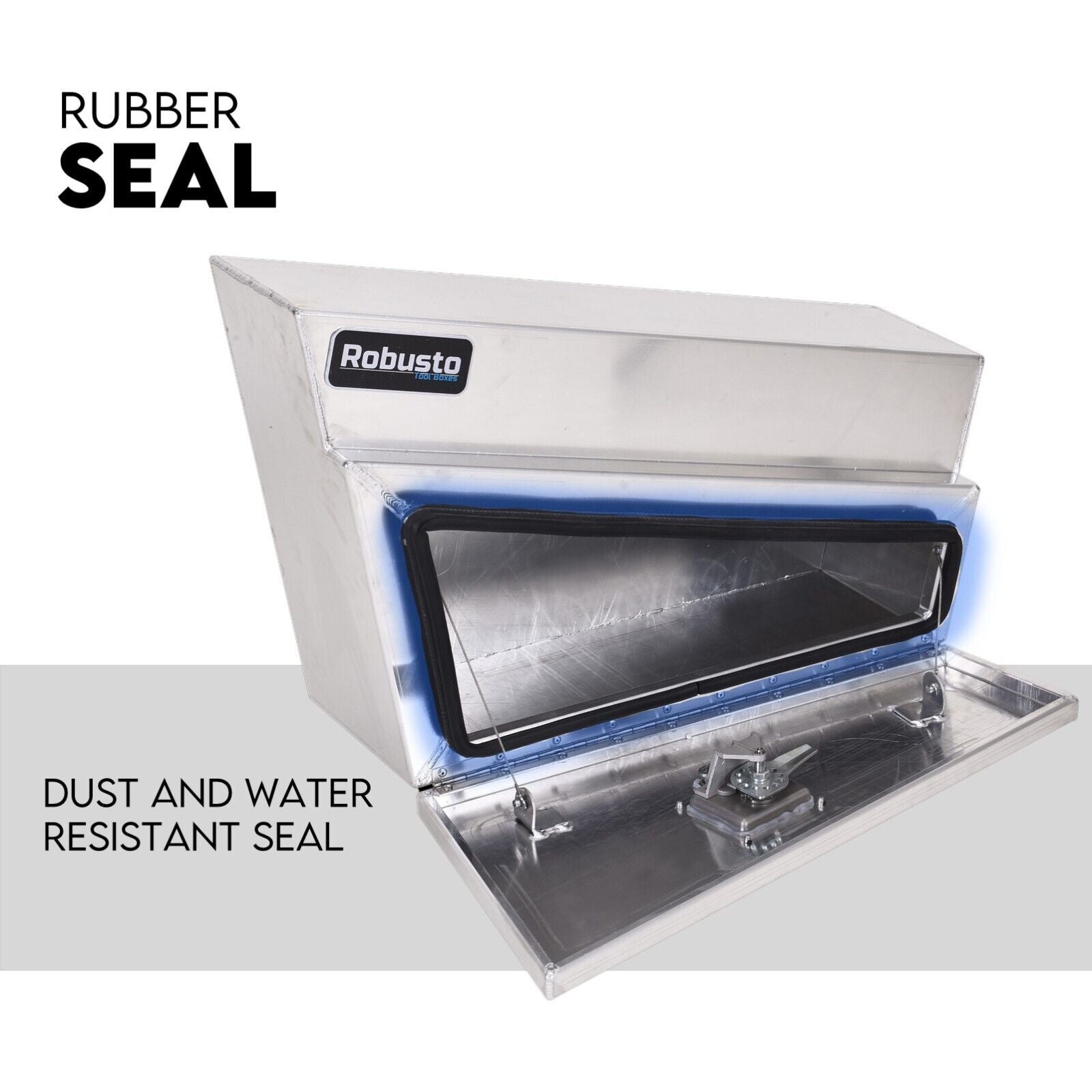 Under Tray Tool Box Underbody Pair Set 750mm Aluminium 4