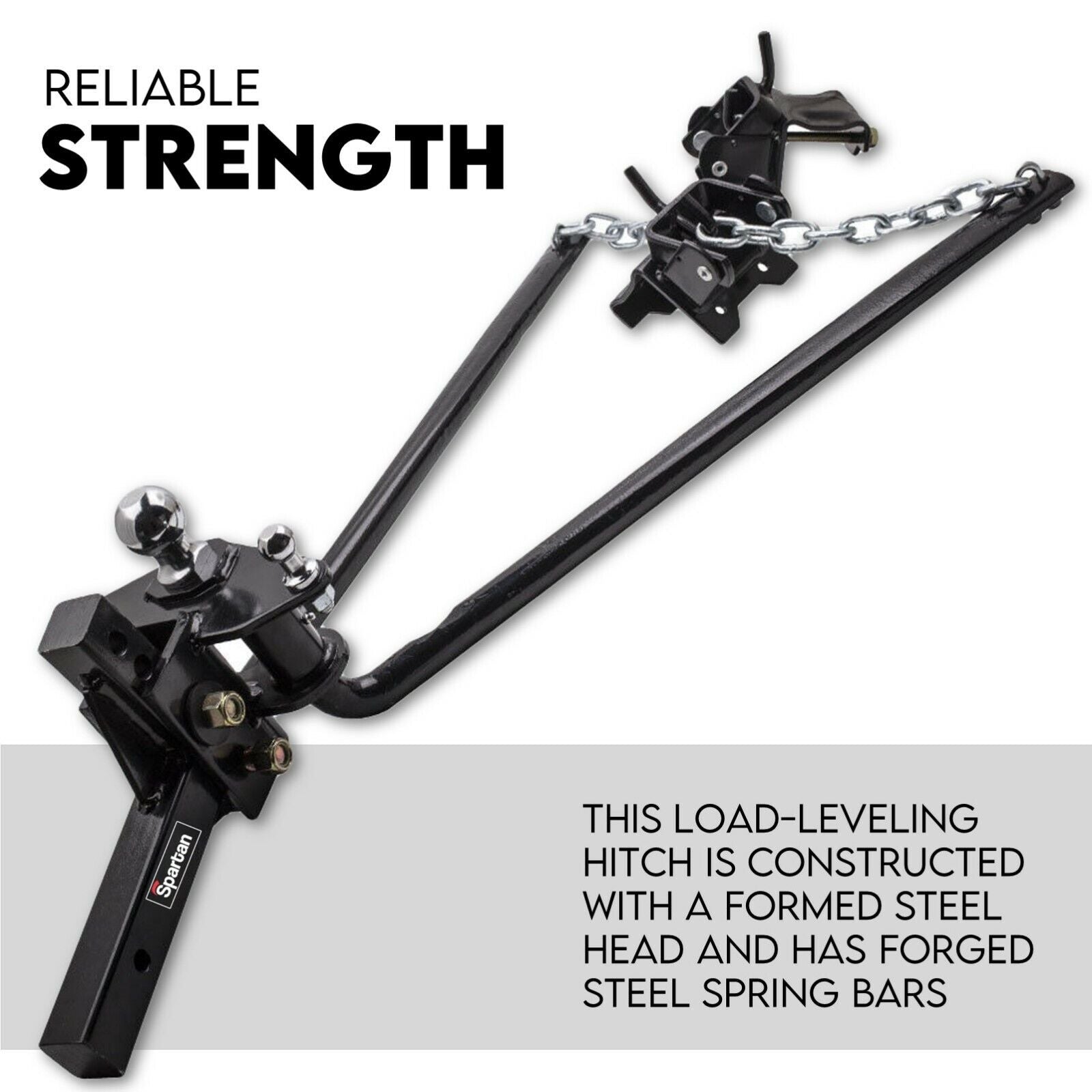 Weight Distribution Hitch System Load Leveller Caravan Anti Sway Bars 800Lb 3