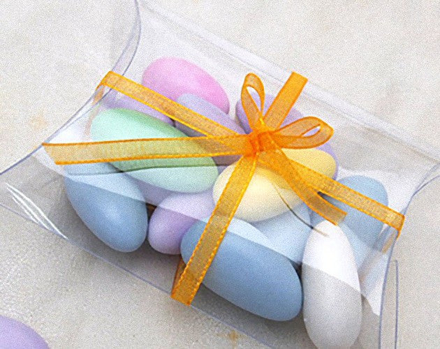 100 Pack of Pillow Rectangle Shaped Gift Box - Wedding or Product Bomboniere Jewelry Gift Party Favor Model Candy Chocolate Soap Box 3
