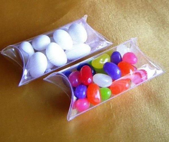 100 Pack of Pillow Rectangle Shaped Gift Box - Wedding or Product Bomboniere Jewelry Gift Party Favor Model Candy Chocolate Soap Box 5