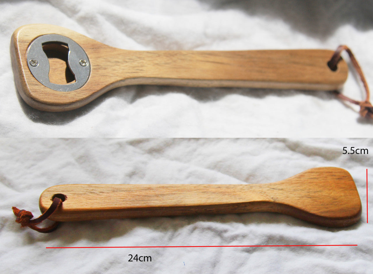 100 x Wholesale for Resell Wooden Spoon Bottle Opener Kitchen Foodie BBQ Last Bottom Place Sport Loser Award Gift 3