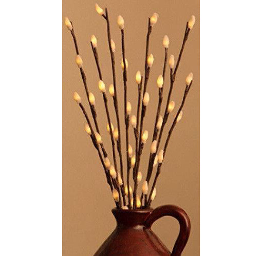 10 Sets of LED Light Bunch Stem - Warm White BATTERY fairy lights - 50cm high 20 bulbs/petals 3