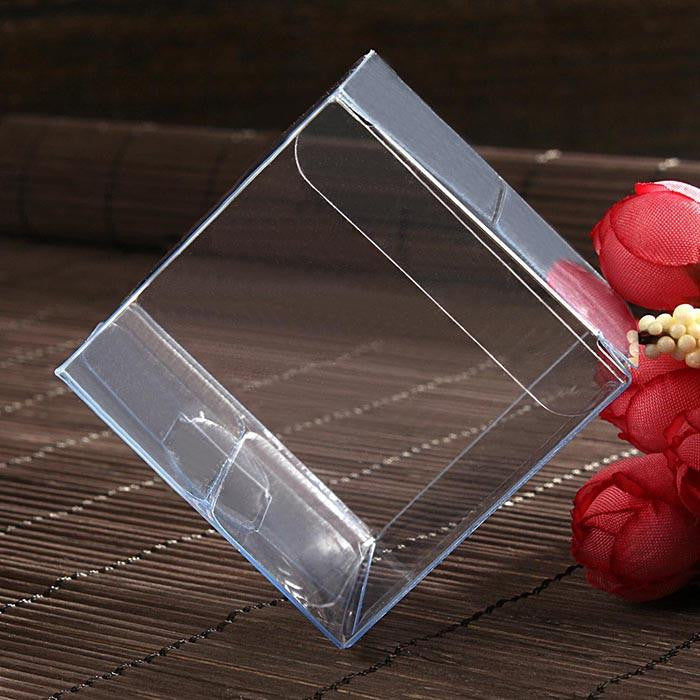 10 Pack of 8cm Square Cube - Product Showcase Clear Plastic Shop Display Storage Packaging Box 3