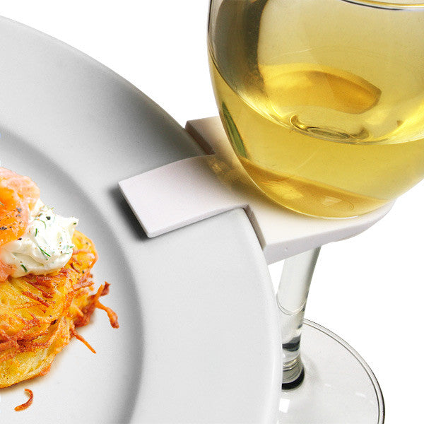 10 Pack Of 75mm White Wine Glass Dinner Lunch Plate Clip Holder - Stand Up Buffet Party  - Promotion Merchandise Gift 5