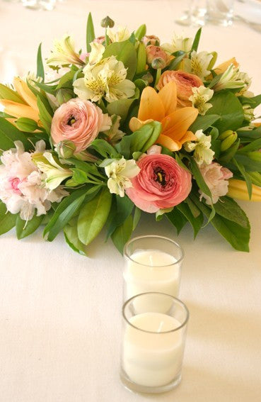 20 White Wax Clear Glass Holder Votive Candle - Wedding Event Centrepiece Table Decoration 4
