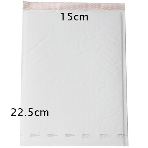 10 Piece Pack - 22.5cm x 15cm White Bubble Padded Envelope Bag Post Courier Shipping SMALL Self Seal 4
