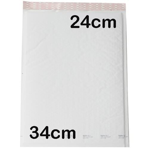 100 Piece Pack - 340x240mm LARGE Bubble Padded Envelope Bag Post Courier Mailing Shipping Mail Self Seal 4