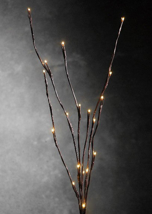 5 Sets of LED Light Bunch Stem - Warm White BATTERY fairy lights - 50cm high 20 bulbs/petals 6