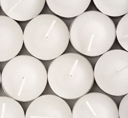 50 Pack Bulk Tea Light Candles - White Smokeless Tealights Unscented - 9 Hour Burn Time 3
