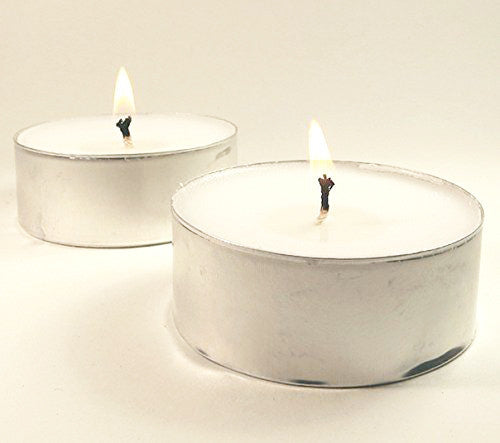 50 Pack Bulk Tea Light Candles - White Smokeless Tealights Unscented - 9 Hour Burn Time 5