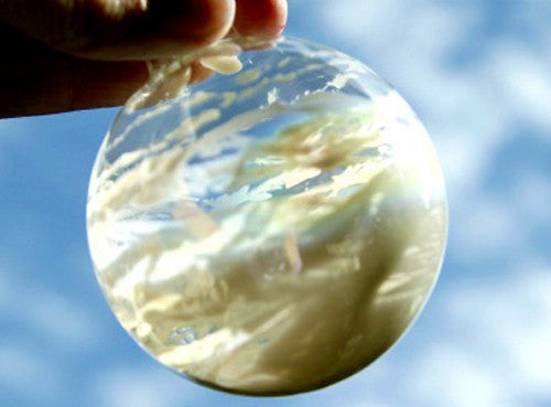 50 Bulk Buy Pack of Glass Bauble 10cm Diameter Round Clear with Silver Cap - table or tree centrepice personal memory theme craft gift 4