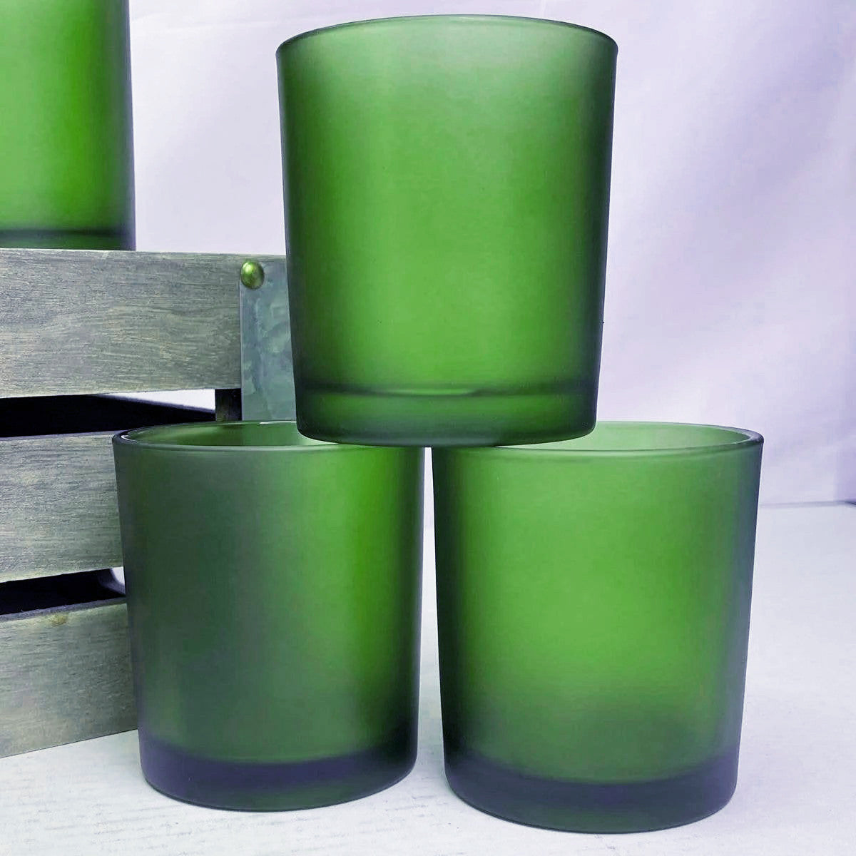 10 Pack Green Frosted Glass Votive Candle Holders Table Centreoieces  Xmas Wedding Anniversary Event Recption Party Function or Home Decor 4
