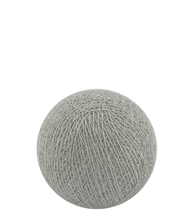 1 Set of 20 LED Grey White 5cm Cotton Ball Battery Powered String Lights Gift Home Wedding Party Bedroom Decoration Outdoor Indoor Table Centrepiece 3