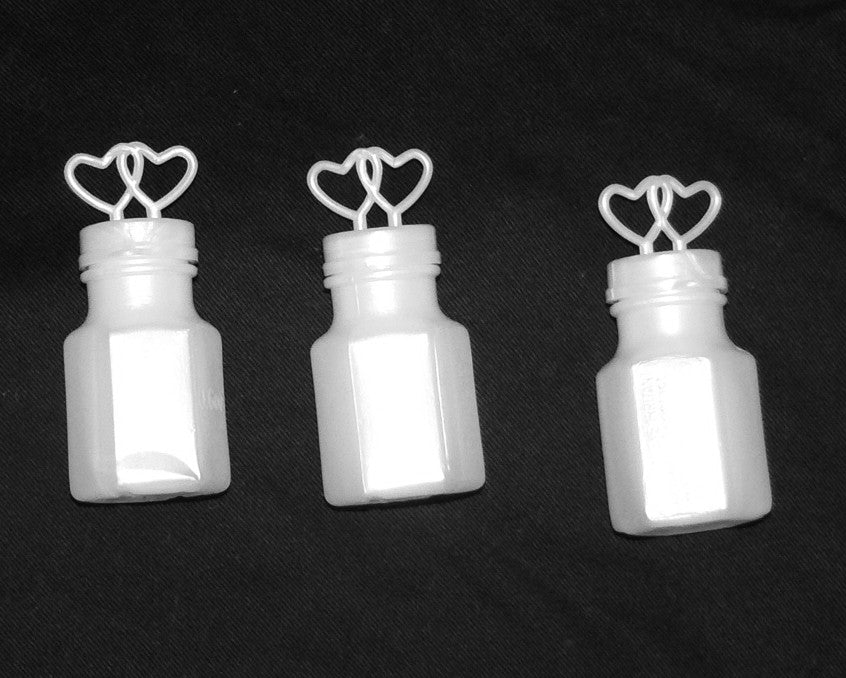 100 Pack Mini Wedding Heart Bubble Bottles send off wedding favors custom party favors 3