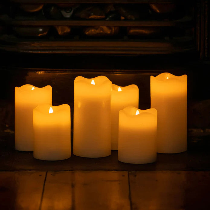 15 Pcs LED Block Pillar Candle White Flameless Safe Indoor Battery Power Party Home Decor Wedding Xmas Table Centrepiece 4