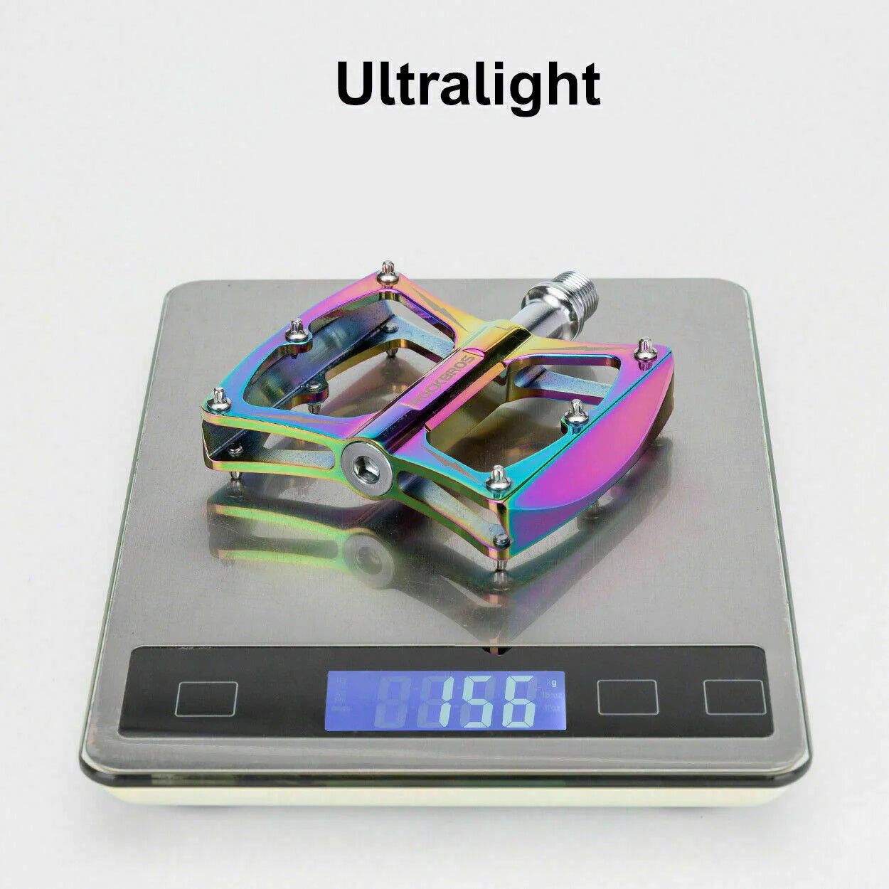 Flat Pedal Butterfly BMX MTB Ultralight 156g Multi Colour Tri Bearing Stud Pin Grips Rockbros 7