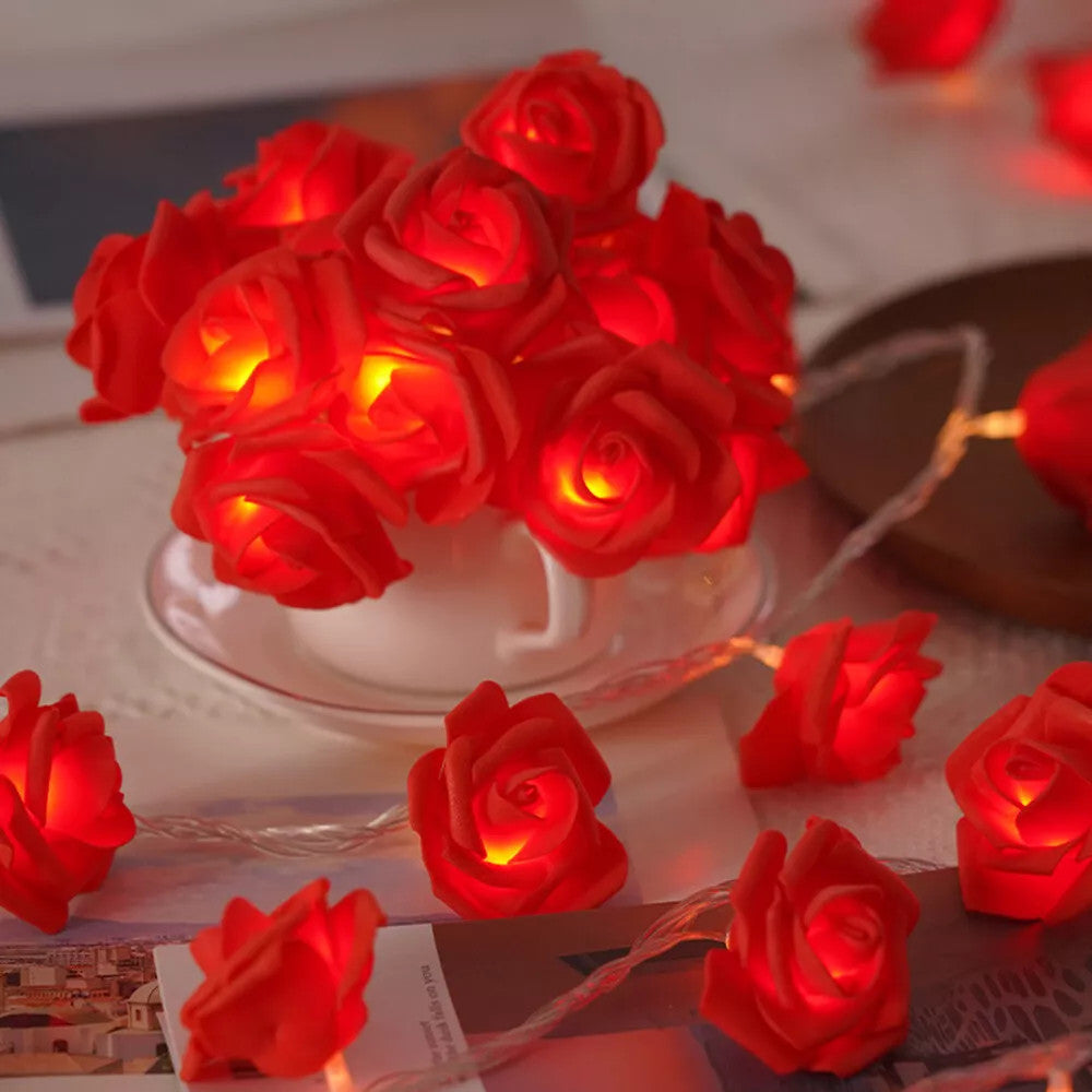 Red Rose battery string fairy light - party night light wedding decoration 7