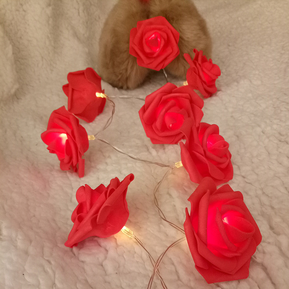 Red Rose battery string fairy light - party night light wedding decoration 4