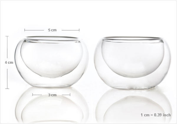 10 Wholesale Sets of Gongfu Chinese Ceremony Tea Set - 6 Glass cups with Infuser and Tealight Candle Pot Warmer 4