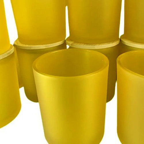 20 Pack Yellow Frosted Glass Votive Candle Holders Table Centreoieces  Xmas Wedding Anniversary Event Recption Party Function or Home Decor 3